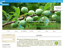 Tablet Screenshot of chiangmaifreshgarden.com